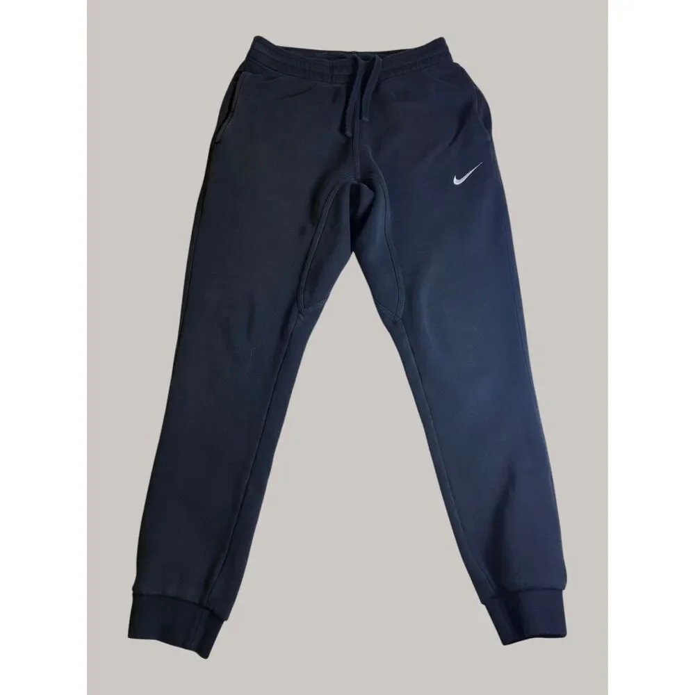 Nike Sportswear Fleece Jogger Sweatpants Men's Small Black Swoosh